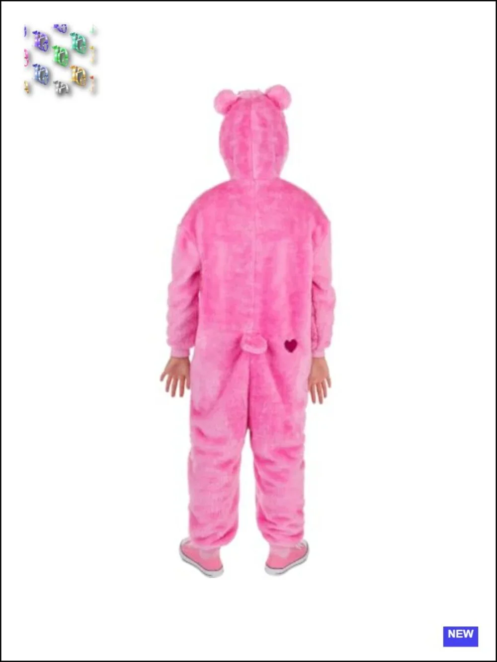 Care Bears Cheer Bear Youth Costume Onesie Jumpsuit Hooded Cosplay